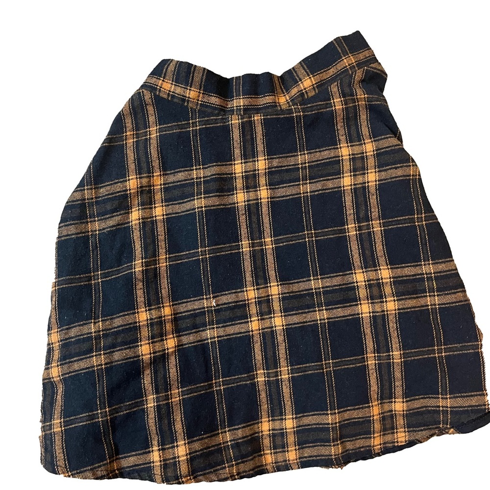 Flannel-pattern skirt